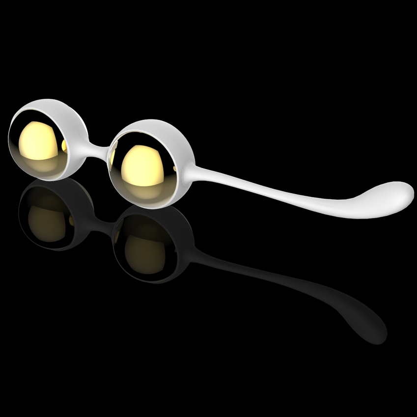 Bile Vaginale, Nalone - Yany Beads, Exercitii Kegel din Aluminiu, Set 30g/40g Aurii/Albastre