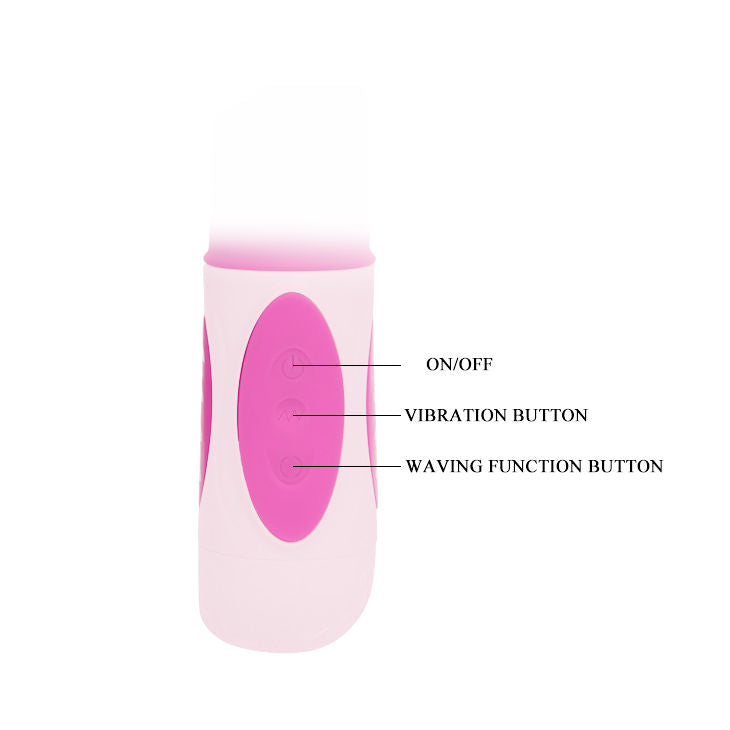 Vibrator Triplu cu Rotatie, Baile - Pretty Bunny Triple, 3 Motoare si 12 Functii