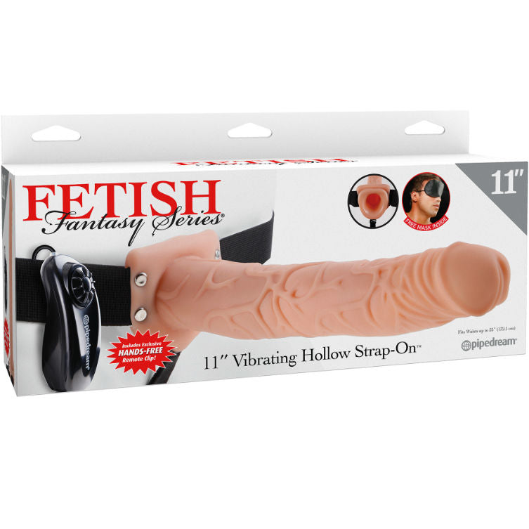 Strap On, Fetish Fantasy Series - Gol cu Bile, Vibrant, 27.9 CM Nud