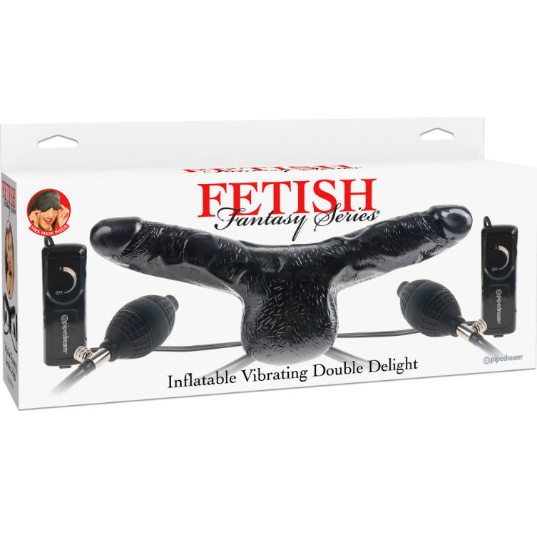 Vibrator Dublu, Fetish Fantasy Series - Double Delight, Gonflabil cu Vibratii