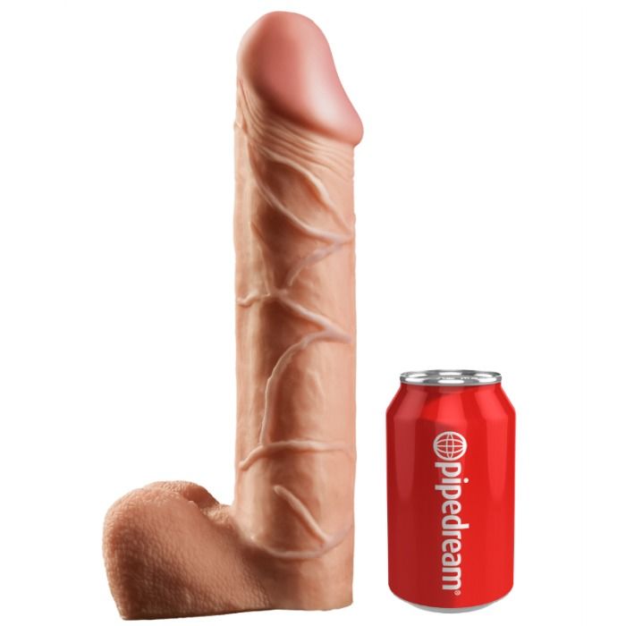 Dildo, King Cock - Hollow Strap On, Gol, 30.5 CM Nud