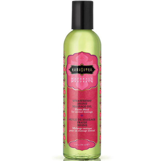 Ulei de Masaj Natural, KAMASUTRA - Naturals Divine, Aroma Capsuni, 236 ml
