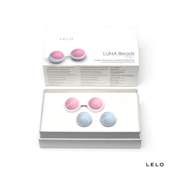 Bile Kegel, Lelo - Luna Beads, Set 4 Bile cu Greutati Interschimbabile