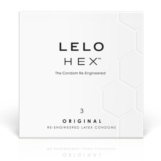 Prezervative, Lelo - Hex, Structura Hexagonala, Cutie 3 Unitati