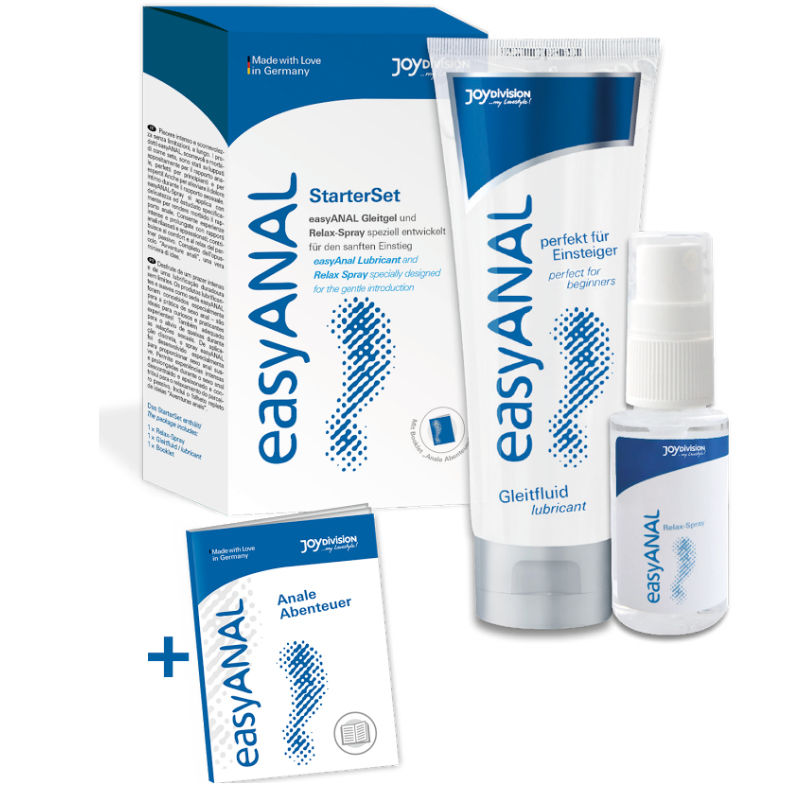 Set Anal, Joydivision - EasyAnal Starter Set, Lubrifiant si Spray Relaxant, 30 ML + 80 ML