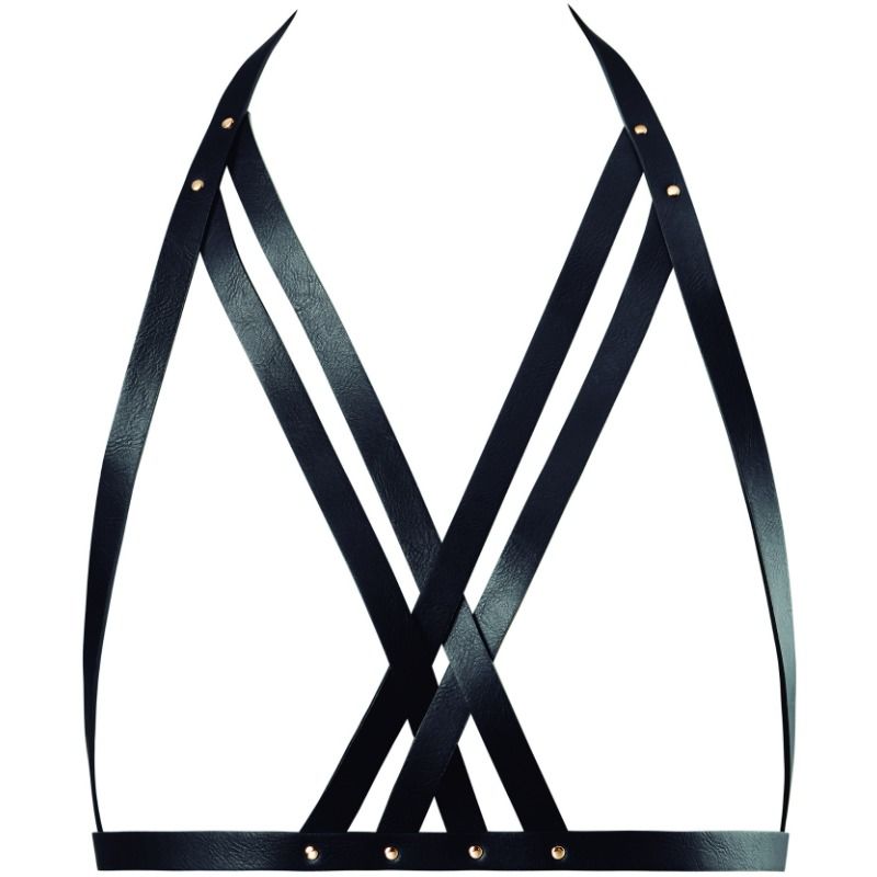 Ham de Corp Tip Sutien, Bijoux Indiscrets - Maze, 100% Ajustabil, Negru