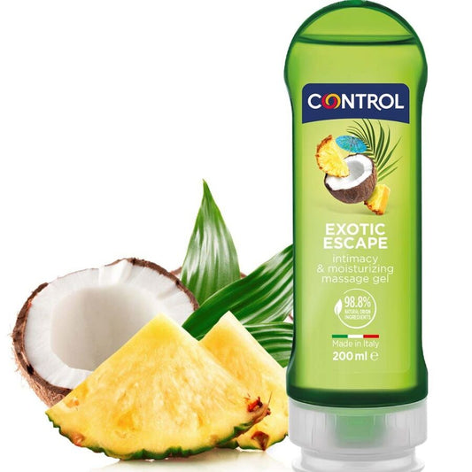 Gel Masaj si Placere 2 in 1, CONTROL - Aroma Exotica, 200 ml