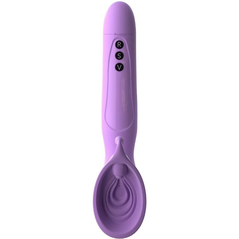 Vibrator cu Aspiratie Rotativa, Fantasy For Her - Vibrating Roto Suck-Her, Rezistent la Apa, 249 Mm