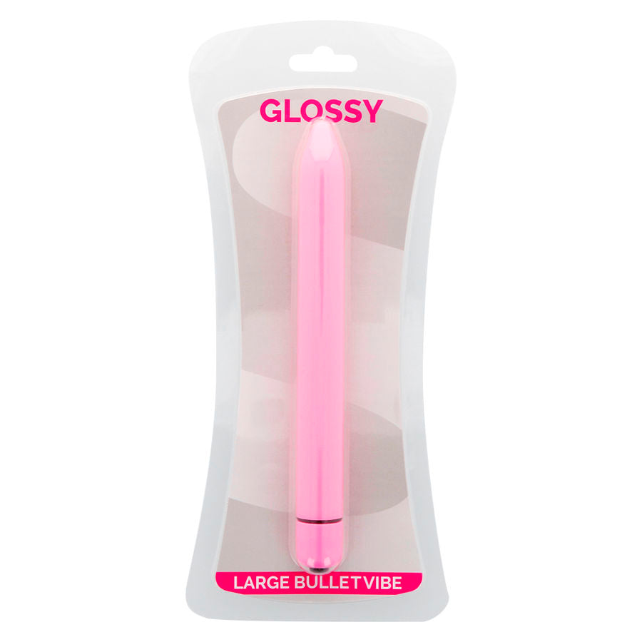 Vibrator Slim, Glossy - Brilliant, Rezistent la Apa, Roz