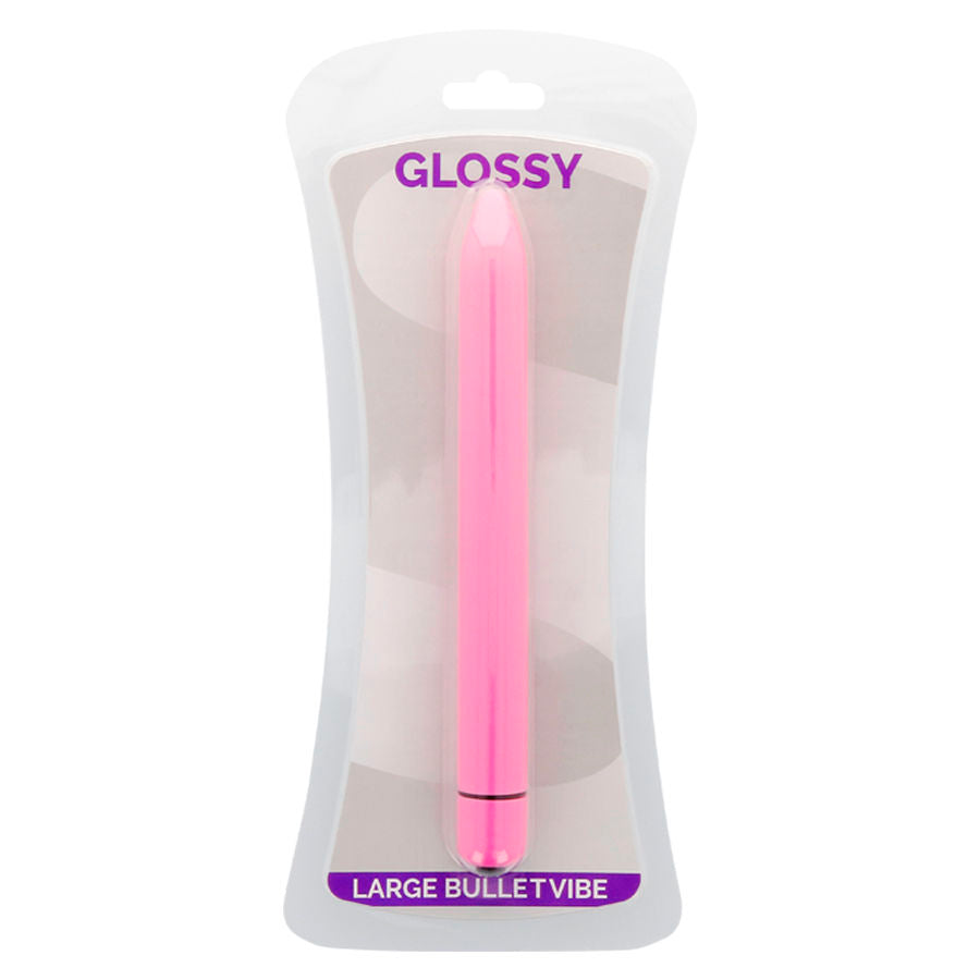 Vibrator, Glossy - Slim, Rezistent la Apa, Deep Rose