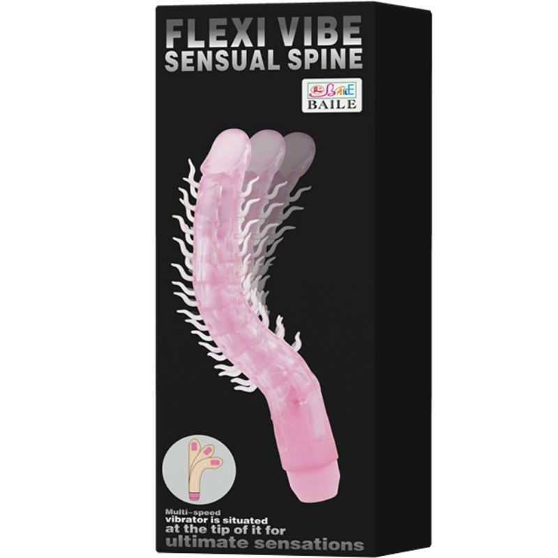 Dildo, Baile - Flexi Vibe, Flexibil cu Vertebre Interne, 23.5 CM