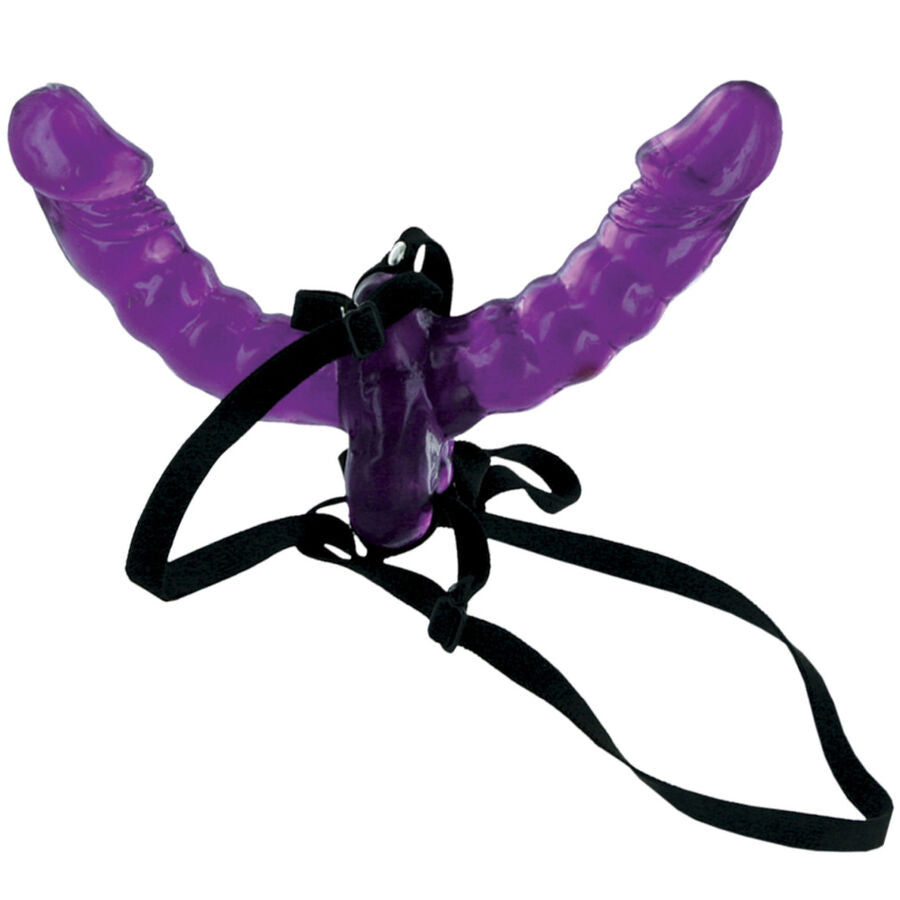 Ham Penetrare Dubla, Fetish Fantasy Series - Strap On, Dildo Dublu 15 CM