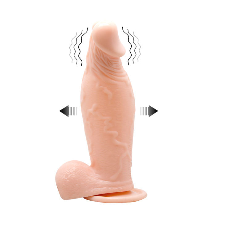 Dildo Realist Gonflabil si Vibrant, Baile, cu Ventuza si Telecomanda