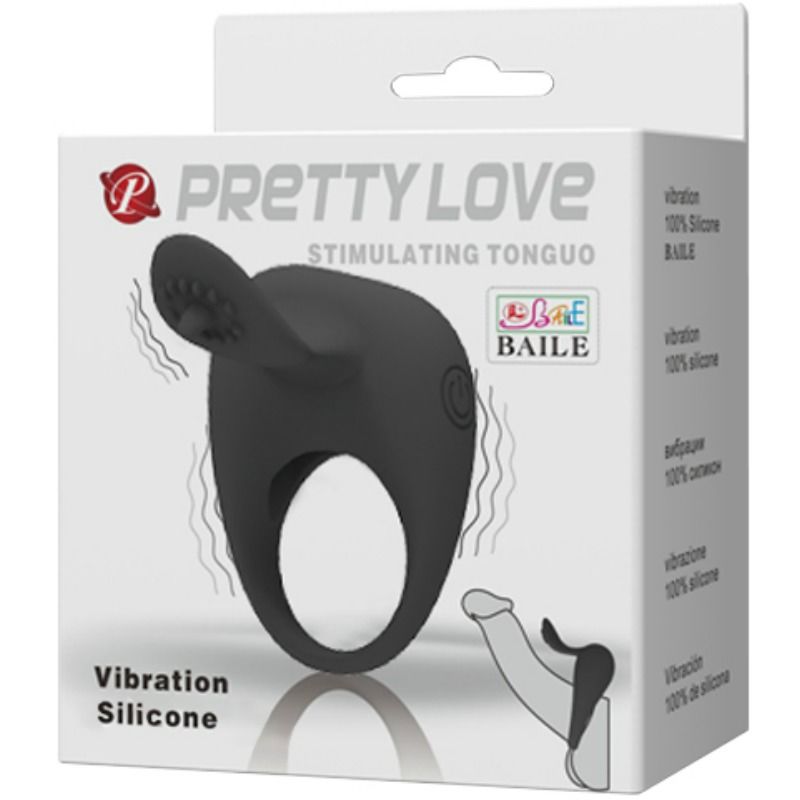 Inel Vibrator, Pretty Love, cu Limba