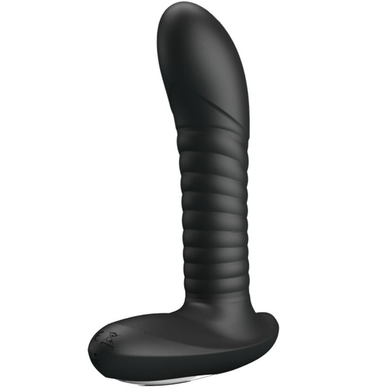 Plug Anal, Pretty Love - Merlin, cu Rotatie si Vibratie, Negru