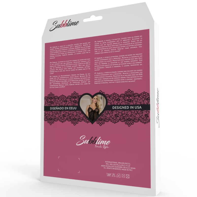 Babydoll, Subblime, cu Fundite, Rosu S/M