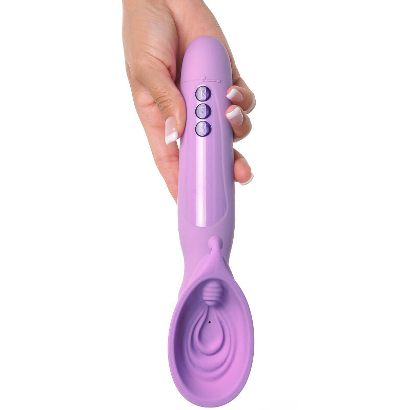 Vibrator cu Aspiratie Rotativa, Fantasy For Her - Vibrating Roto Suck-Her, Rezistent la Apa, 249 Mm