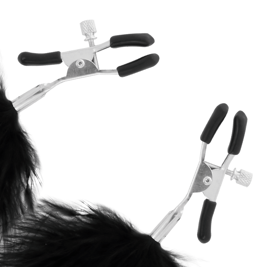 Cleme pentru Sfarcuri, Darkness - Pom-Pom, Complet Ajustabile, 2 CM