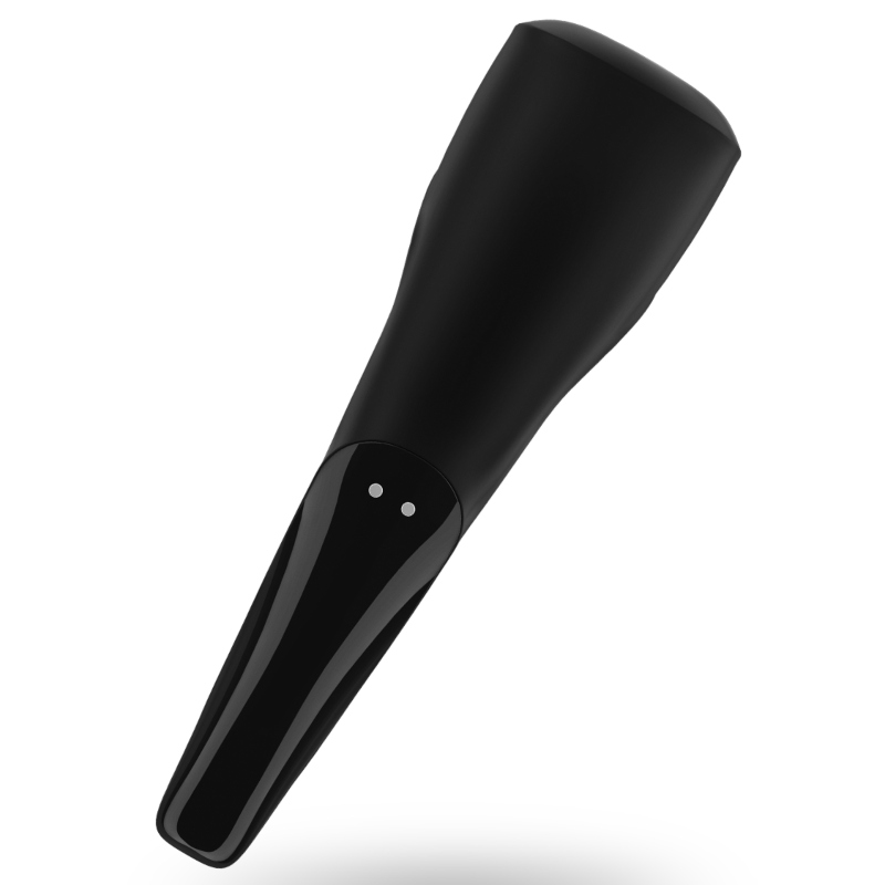 Vibrator pentru Barbati, Satisfyer - Men Wand, Aripi de Stimulare Flexibile, Negru