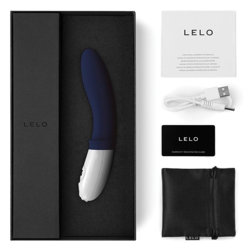 Vibrator Prostata, Lelo - Billy 2, Reincarcabil USB, Albastru Intens