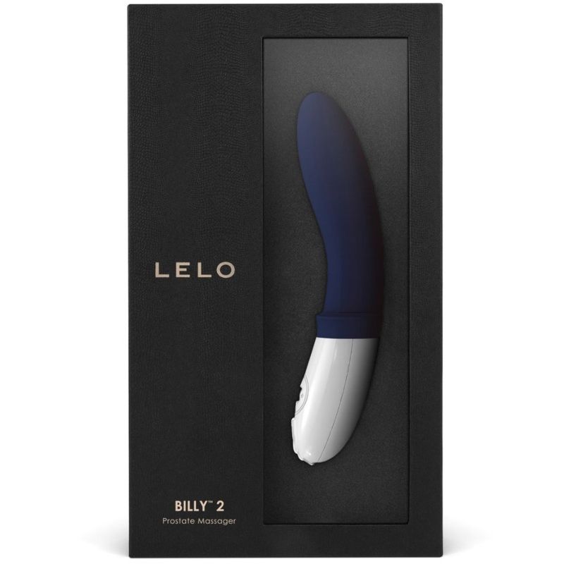 Vibrator Prostata, Lelo - Billy 2, Reincarcabil USB, Albastru Intens
