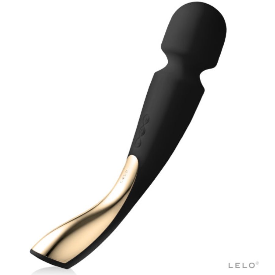 Bagheta de Masaj, Lelo - Smart Wand 2, 10 Moduri de Vibratie, Negru