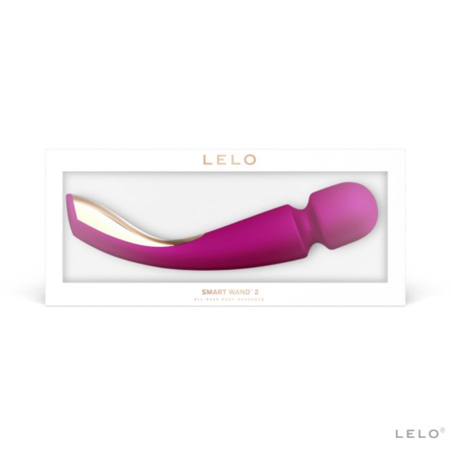 Bagheta de Masaj, Lelo - Smart Wand 2, 10 Moduri de Vibratie, Negru