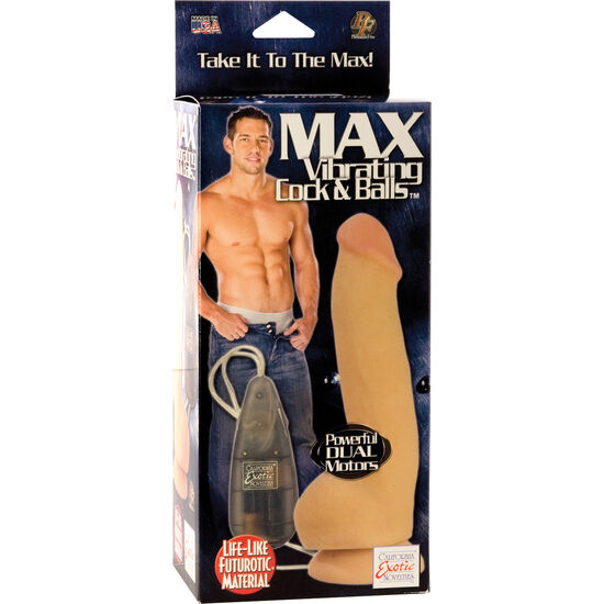 Vibrator, CalExotics - Max, Doua Motoare cu Ventuza, 18 CM x 5 CM