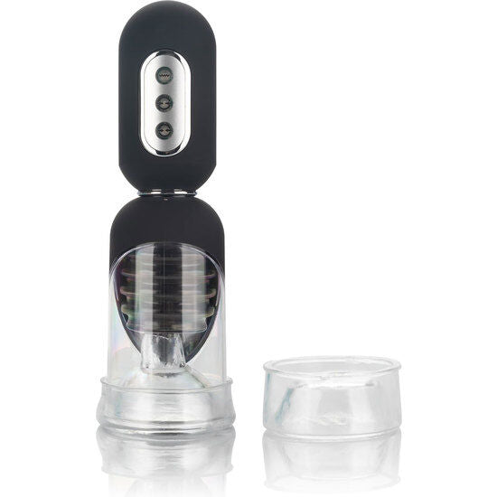 Pompa Marire Penis, CalExotics - Get Hard Head Set, Automata cu 3 Niveluri de Aspiratie si 5 Functii de Vibratie, 13.25 CM