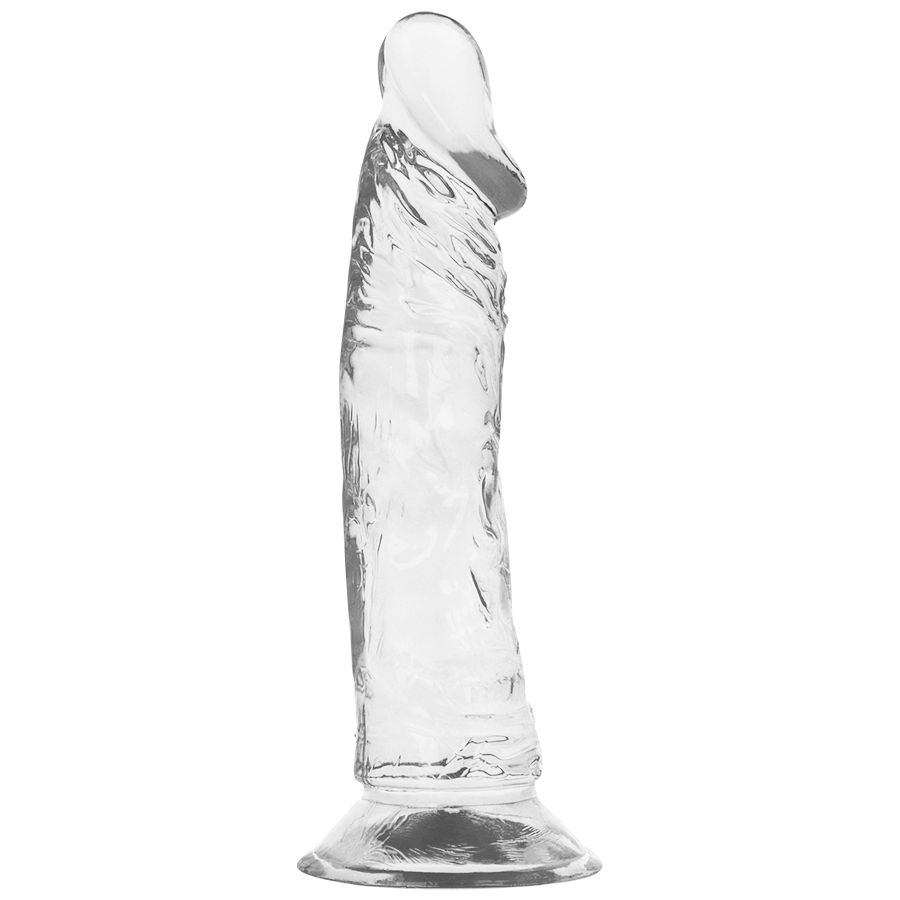Dildo Transparent, X Ray - Clear, Baza cu Ventuza, 19 CM x 4 CM