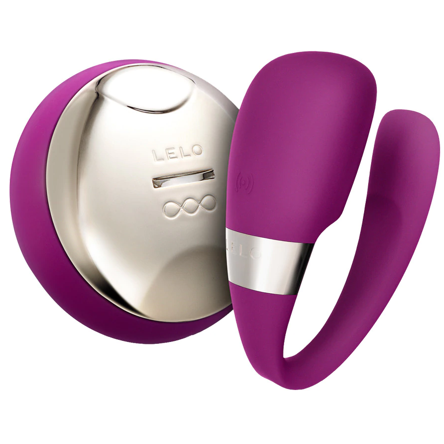 Vibrator pentru Cupluri, Lelo - Insignia Tiani 3, Control de la Distanta SenseMotion, Purple