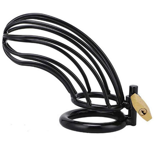 Cusca de Castitate, METAL HARD - Black Bird, Otel Inoxidabil, Inel 40 mm