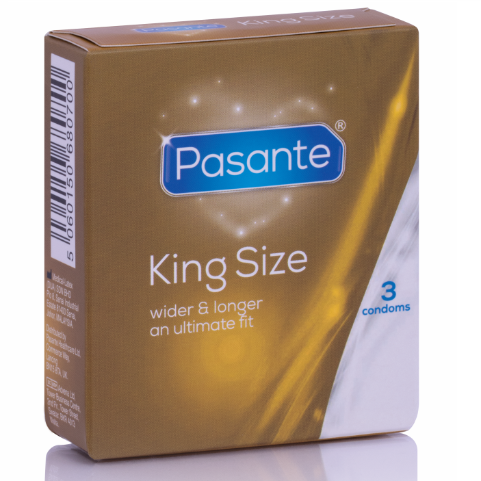 Prezervative, Pasante - King Size, Mai Lat si Mai Lung, 3 Bucati