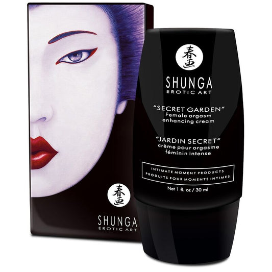 Crema pentru Orgasm Feminin Intens, SHUNGA - Secret Garden, Efect Foc-Gheata, 30 ml