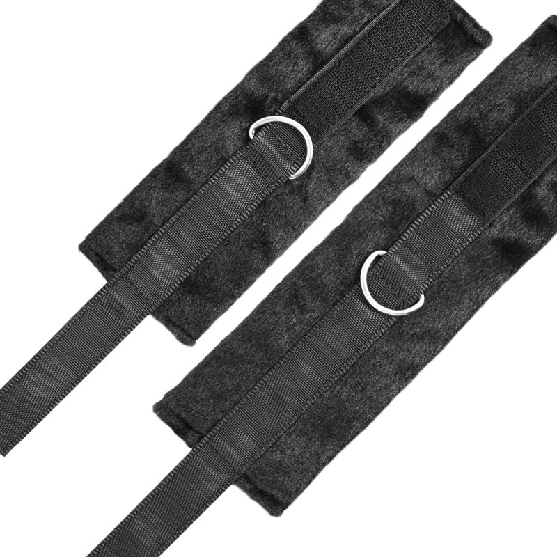Set Legaturi pentru Pat, Darkness - Bed Ties Set, Mansete Detasabile din Neopren cu Eliberare Rapida