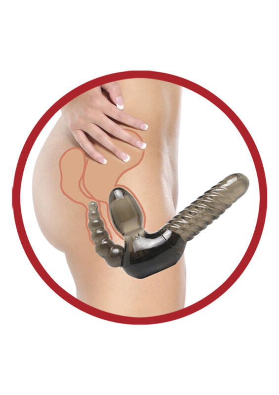 Strap On fara Bretele, Fetish Fantasy Series - Strapless, cu Stimulator Anal, 18 CM