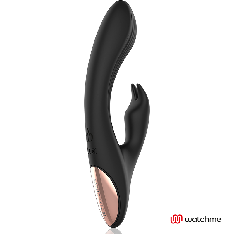 Vibrator, Anne's Desire - Rabbit, Tehnologie Watchme cu Telecomanda, Negru/Auriu