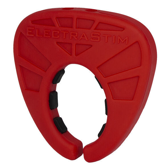 Scut pentru Penis, ElectraStim - Silicone Fusion Viper, Electrod Conductiv din Silicon, Rosu