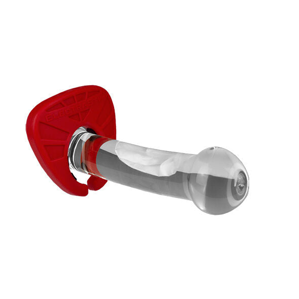 Scut pentru Penis, ElectraStim - Silicone Fusion Viper, Electrod Conductiv din Silicon, Rosu