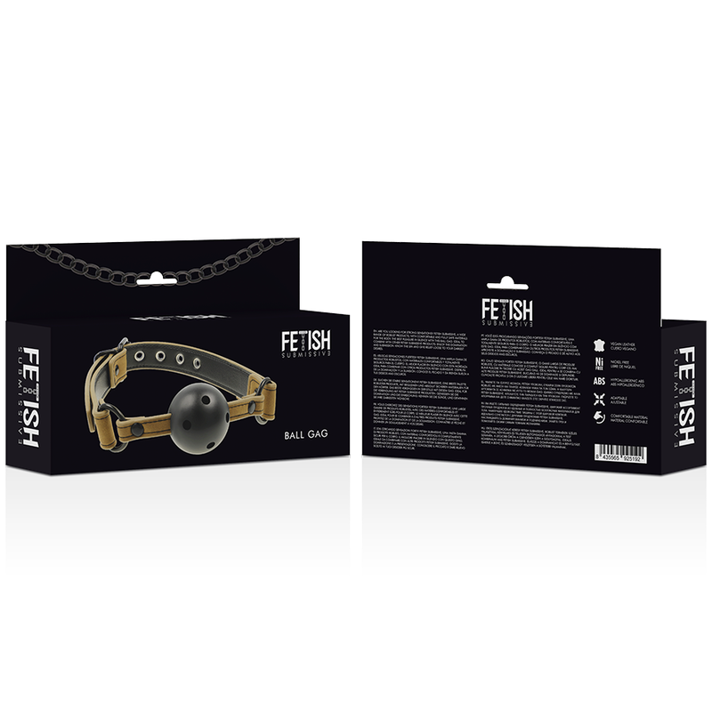 Gag Respirabil, Fetish Submissive - Origin, cu Orificii de Respiratie