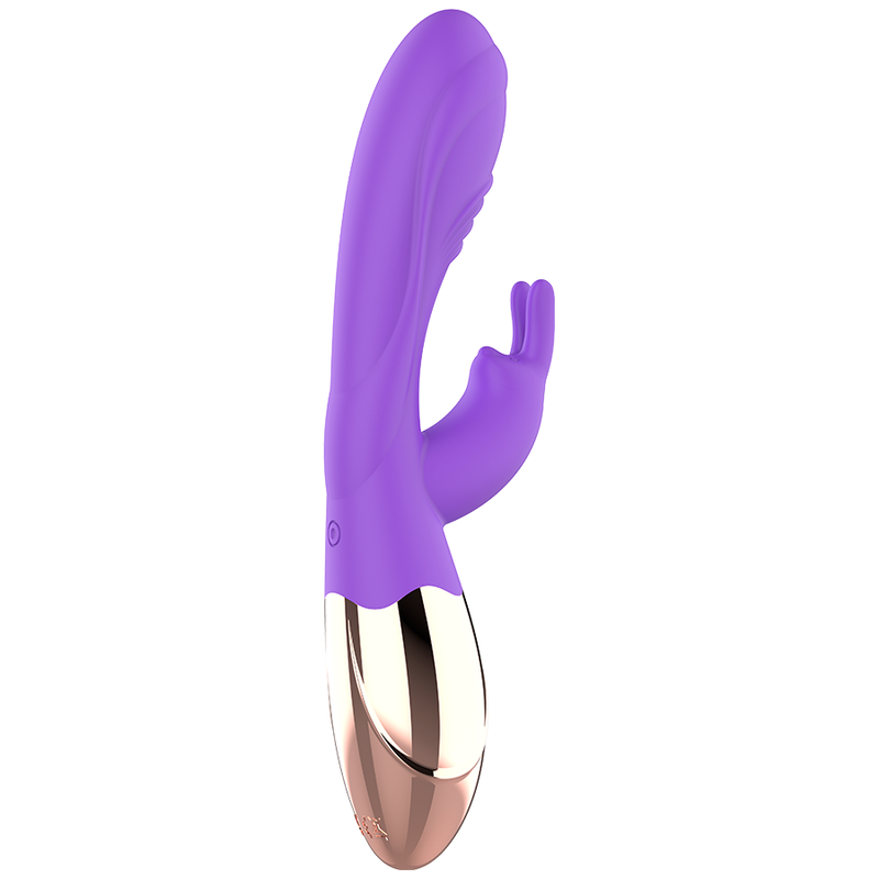 Vibrator Rabbit, Womanvibe - Viora, Silicon Reincarcabil, Auriu si Lila