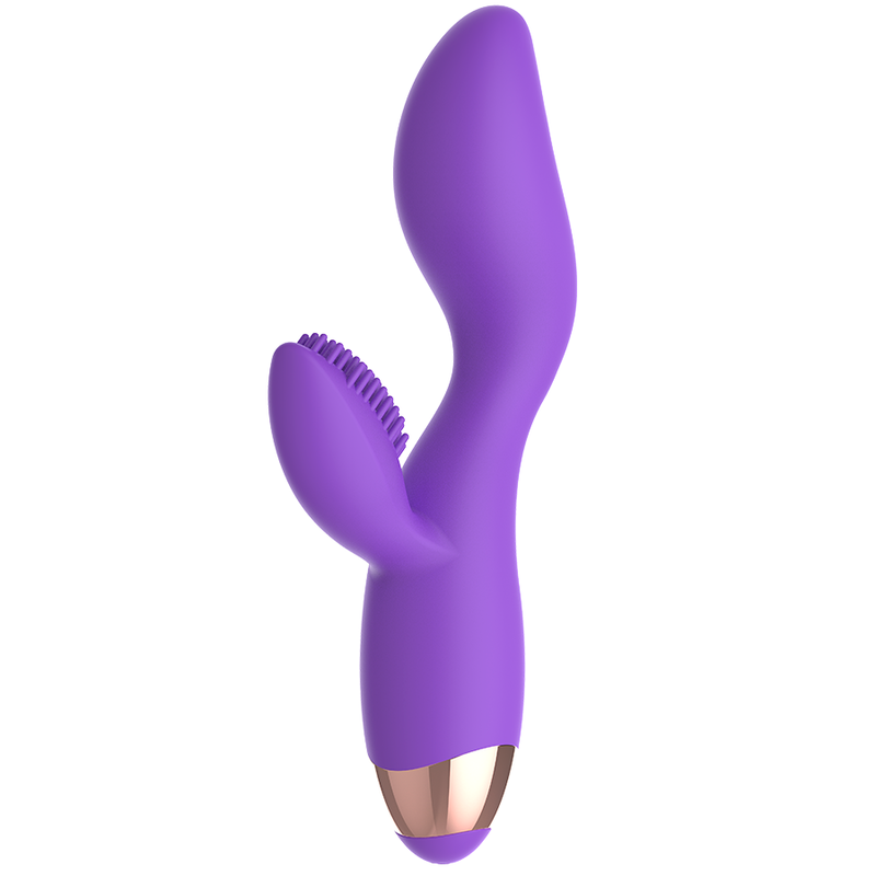 Vibrator, Womanvibe - Donna, Silicon Reincarcabil cu 2 Motoare, Lila