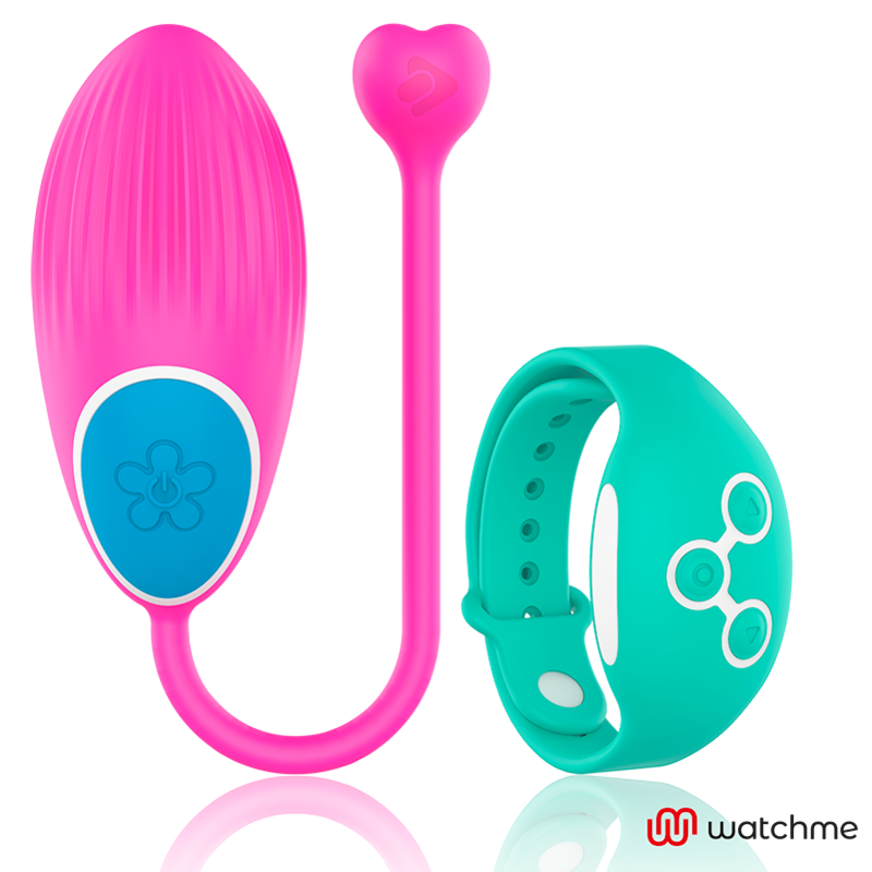 Ou Vibrator, Wearwatch - Egg, Telecomanda prin Ceas Watchme, Roz/Turcoaz