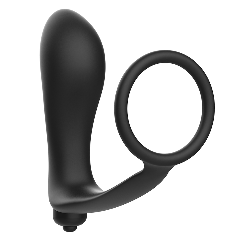 Plug Anal Vibratoriu, Addicted Toys, cu Inel pentru Penis, 15 x 10.6 CM