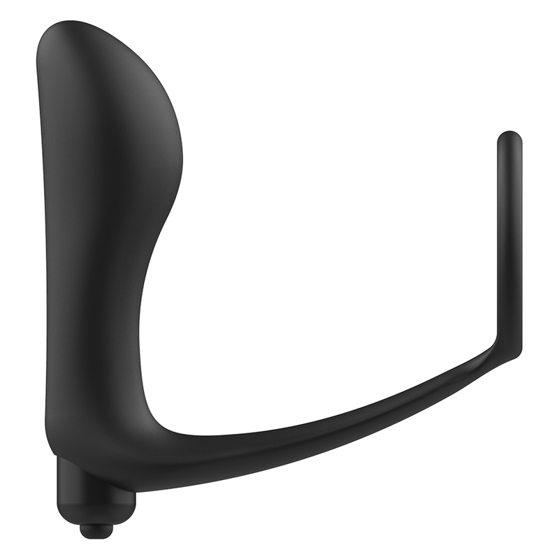 Plug Anal Vibratoriu, Addicted Toys, cu Inel pentru Penis, 15 x 10.6 CM